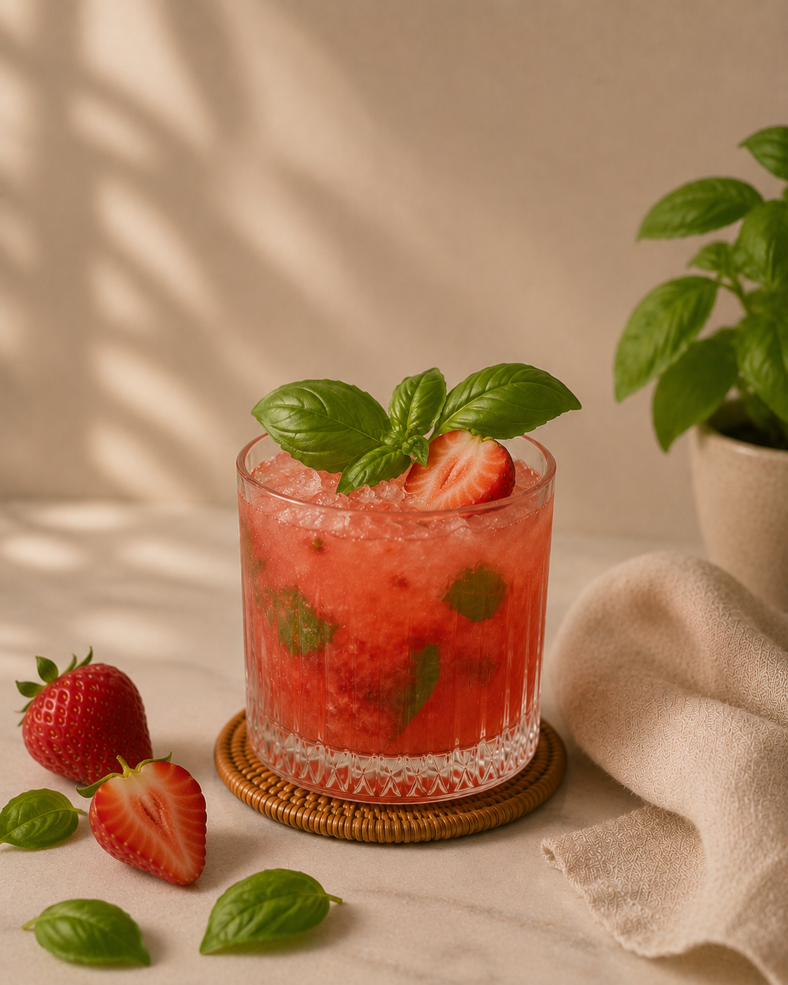 Strawberry Basil Smash